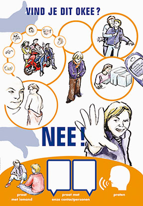 Praatplaatposter | vind je dit okee? Nee!